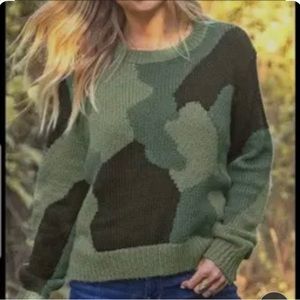 Wooden Ships Camo Sweater M/L